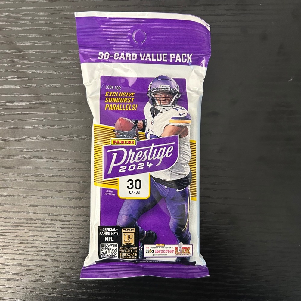Panini Prestige 2024 NFL Football Card Value Pack 30 Cards NEW